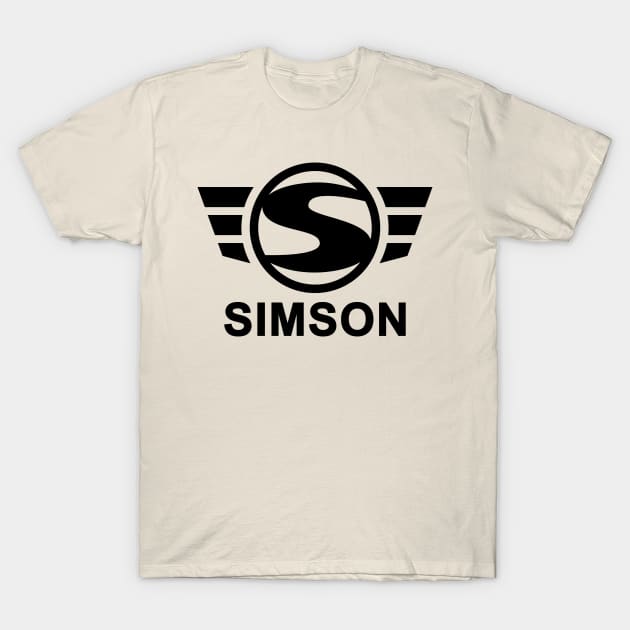 Simson logo (black) T-Shirt by GetThatCar